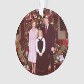 Kerst President James Jimmy Carter Witte Huis Ornament (voorkant)