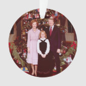 Kerst President James Jimmy Carter Witte Huis Ornament (voorkant)
