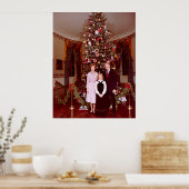 Kerst President James Jimmy Carter Witte Huis Poster (Keuken)
