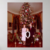 Kerst President James Jimmy Carter Witte Huis Poster (Voorkant)