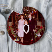 Kerst President James Jimmy Carter Witte Huis Ronde Button 6,0 Cm (In situ)