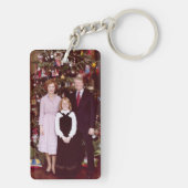 Kerst President James Jimmy Carter Witte Huis Sleutelhanger (achterkant)