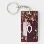 Kerst President James Jimmy Carter Witte Huis Sleutelhanger (Voorkant)