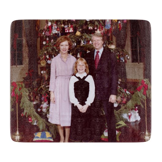Kerst President James Jimmy Carter Witte Huis Snijplank (Voorkant)