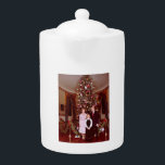 Kerst President James Jimmy Carter Witte Huis Theepot<br><div class="desc">Witte Huis Kerstmis van James Earl Jimmy Carter Jr. familie. Jimmy Carter was het 39e President van de Verenigde Staten van 1977 tot 1981. In 2002 kreeg hij de Nobelprijs voor de Vrede voor zijn inzet voor het vinden van vreedzame oplossingen voor internationale conflicten, het bevorderen van democratie en mensenrechten...</div>