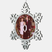 Kerst President James Jimmy Carter Witte Huis Tin Sneeuwvlok Ornament (Rechts)
