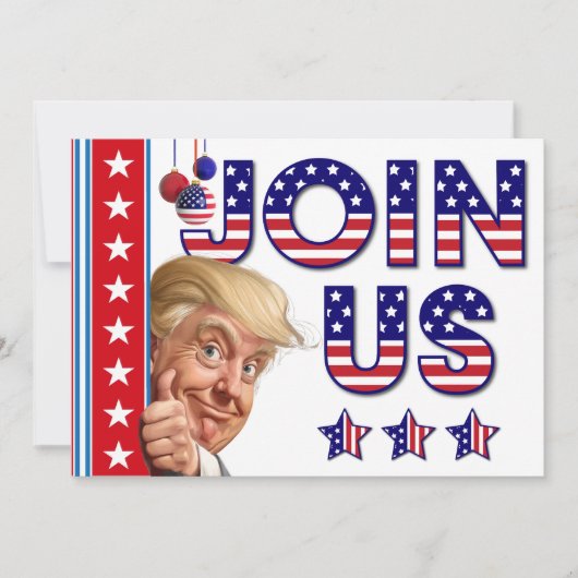 Kerst presidentiële verkiezingen vieren kaart (Voorkant)