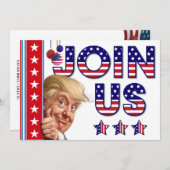 Kerst presidentiële verkiezingen vieren kaart (Voorkant / Achterkant)