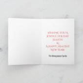 Kerst Prettige feestdagen Decoraties Rode Deuren Kaart (Binnen)