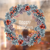 Kerst Prettige feestdagen raamkunst Raamsticker (Vel 2)