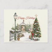 Kerst Prettige feestdagen winterscène Briefkaart (Voorkant)