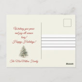 Kerst Prettige feestdagen winterscène Briefkaart (Achterkant)