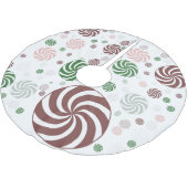 Kerst Pretzel Patroon Tree Rok – geborsteld Kerstboom Rok (Gekanteld)