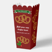 Kerst Pretzels - Leuke feestelijke vakantie Snacki Bedankdoosjes (Achterkant)
