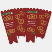 Kerst Pretzels - Leuke feestelijke vakantie Snacki Bedankdoosjes (Ongevouwen)