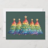 Kerst Pride Regenboog LGBTQ Gelijke Rechten Homose Feestdagenkaart (Voorkant)