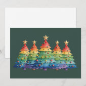 Kerst Pride Regenboog LGBTQ Gelijke Rechten Homose Feestdagenkaart (Voorkant / Achterkant)