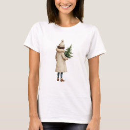 Kerst print T-shirt