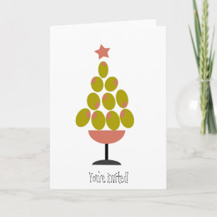 Kerst 'PROOST!' Olijfboom ontwerp Feestdagen Kaart