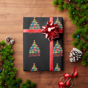Kerst Prullenbak Vuur Boom Het Is Goed Ik Ben Goed Cadeaupapier