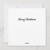 kerst psychedelisch skien santa feestdagenkaart (Achterkant)