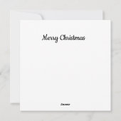 Kerst psychedelische peperkoek boomhut feestdagenkaart (Achterkant)