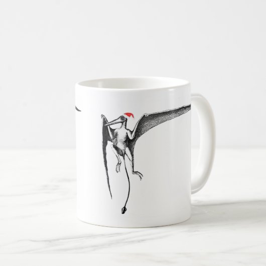 Kerst Pterodactyl Koffiemok (Voorkant rechts)
