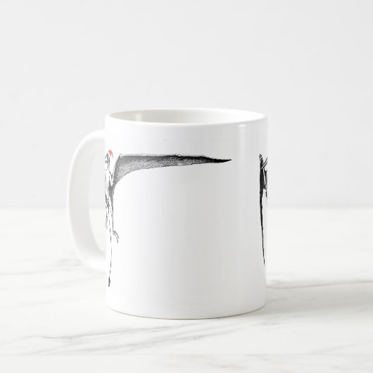 Kerst Pterodactyl Koffiemok (Voorkant links)