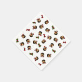 Kerst Pudding Papier servet (Hoek)