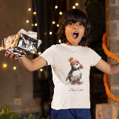 Kerst Puffin Kust Kinder Mode T-shirt