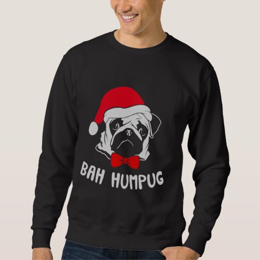 Kerst Pug Essential T-shirt 447 (Voorkant)