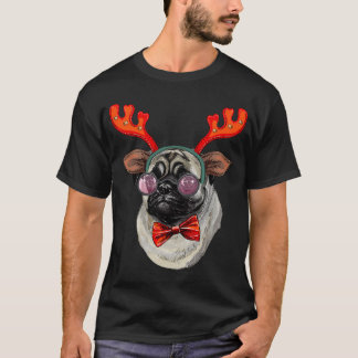 Kerst Pug T-shirt