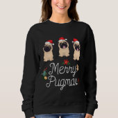 Kerst Pugs Merry Pugmas Essential T-shirt 179 (Voorkant)