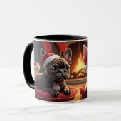 Kerst Pugs Mok (Voorkant links)