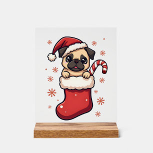 Kerst Puk Genoegen Acryl Bord