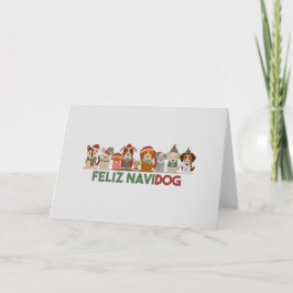 Kerst Punt: Feliz Navidog Kaart