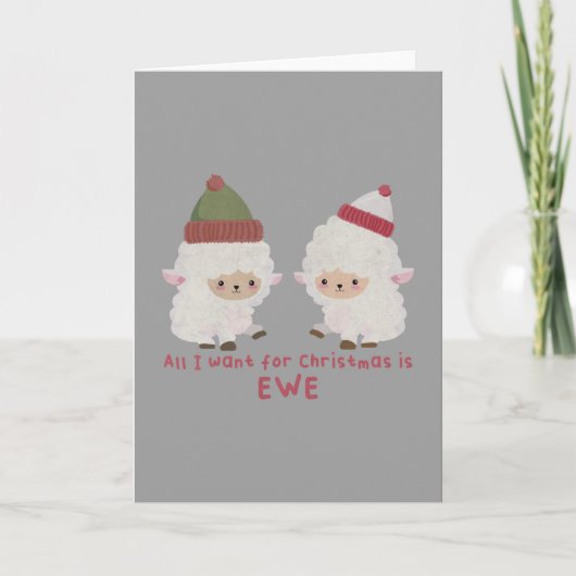 Kerst Punt: Het enige dat ik voor Kerstmis wil is  Kaart (Voorkant)