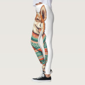 Kerst Pup in Gezellige Trui Leggings (Links)