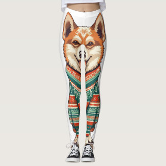 Kerst Pup in Gezellige Trui Leggings