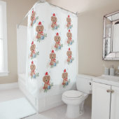 Kerst Puppies Douchegordijn (In situ)