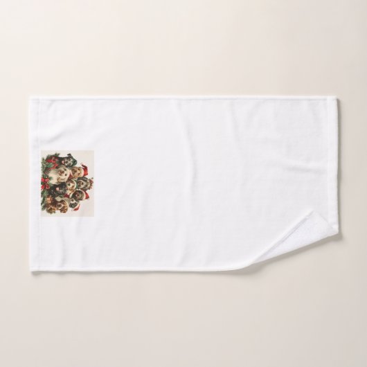 Kerst Puppies Handdoek Set (Handdoek)