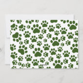 Kerst Puppy Afbeelding Gepersonaliseerd Funny Dog  Feestdagenkaart (Achterkant)