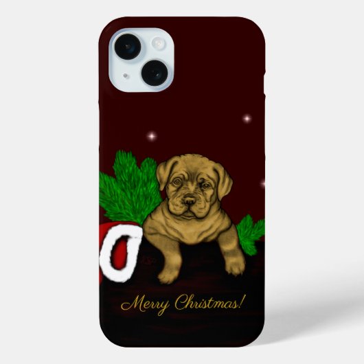 Kerst Puppy Case-Mate iPhone Case (Achterkant)