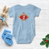 Kerst Puppy Gingerbread Naam Letter F Jongen Romper