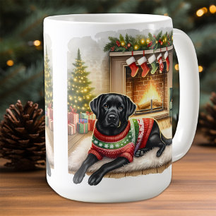 Kerst Puppy Hond Labrador Retriever Koffiemok