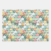 Kerst Puppy Honden Inpakpapier Vel (Voorkant)