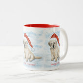 Kerst Puppy Mok (Voorkant rechts)