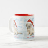 Kerst Puppy Mok (Voorkant links)