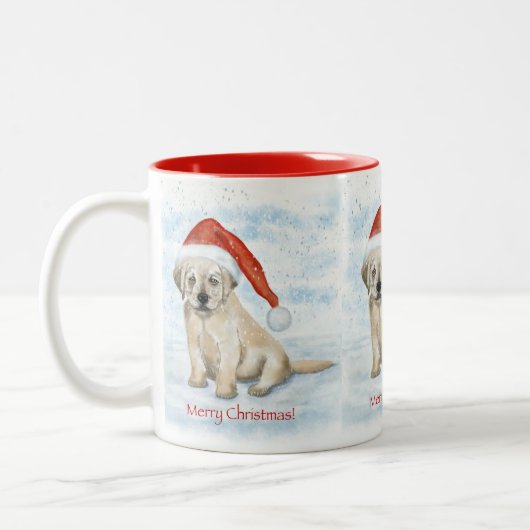 Kerst Puppy Mok (Links)