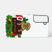 Kerst Puppy Samsung Galaxy Hoesje (Achterkant horizontaal)